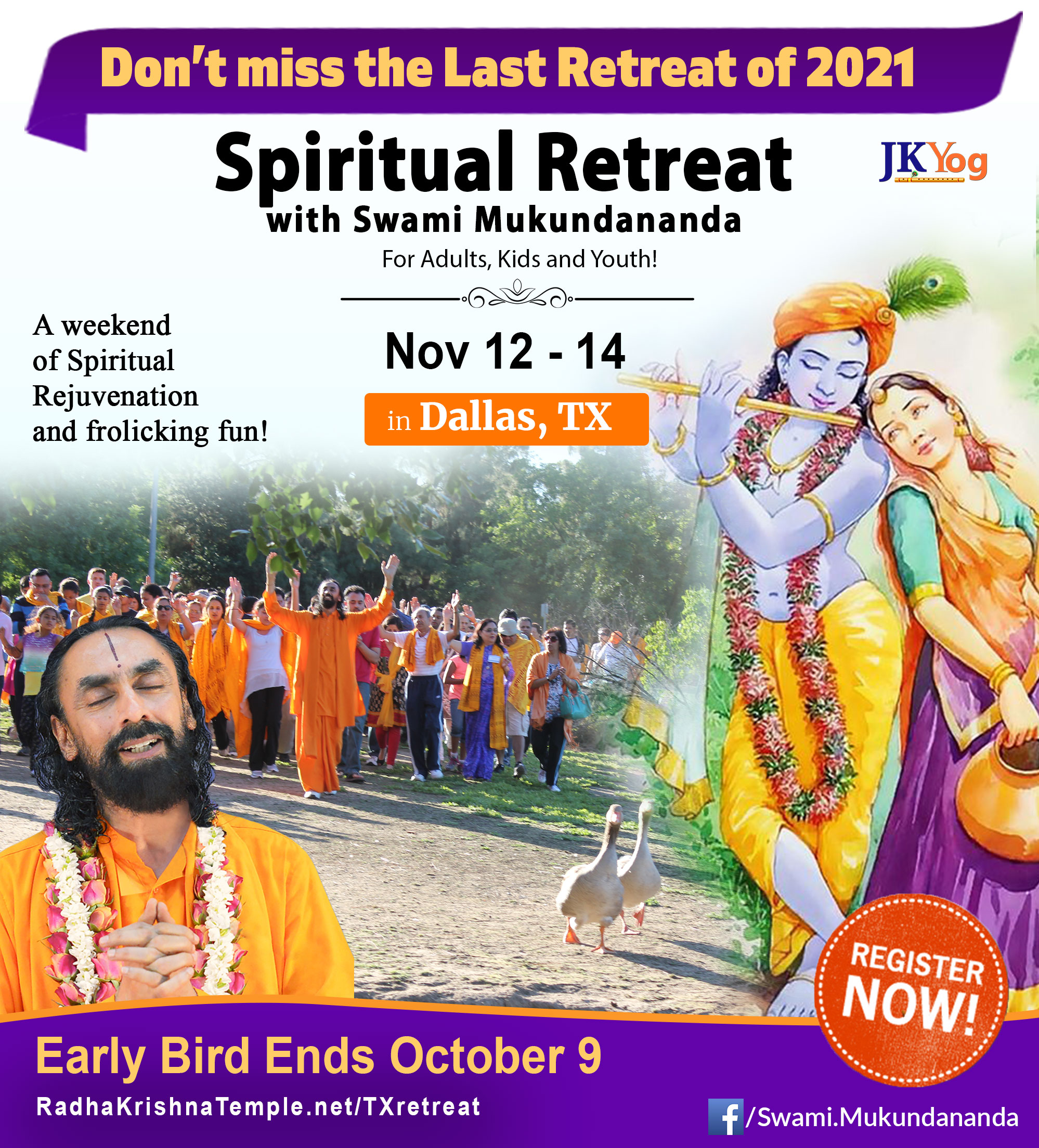 Spiritual Retreat with Swami Mukundananda