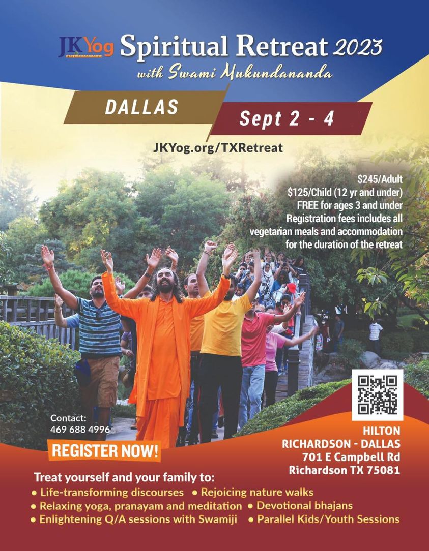 Dallas Spiritual Retreat with Swami Mukundanada