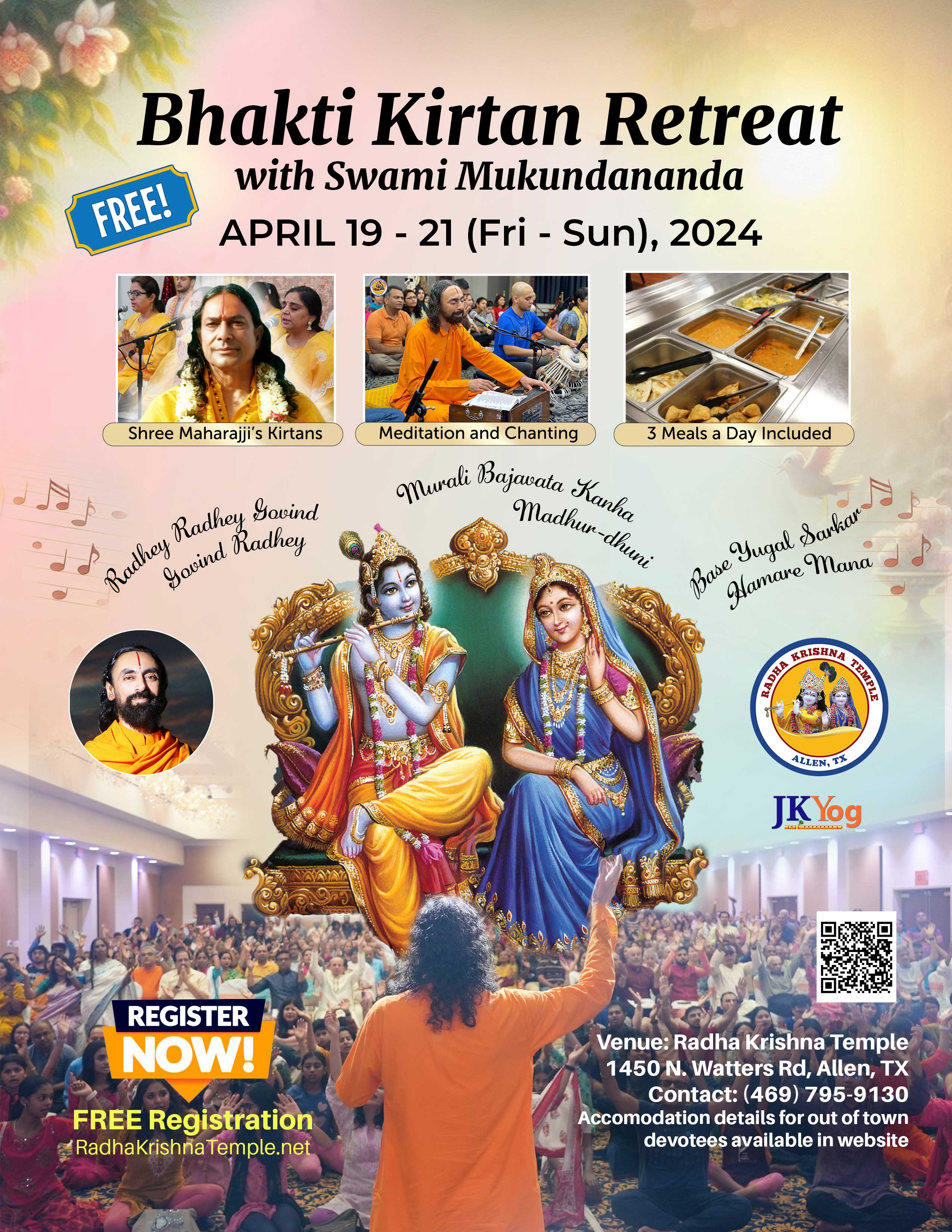 Bhakti Kirtan Retreat with Swami Mukundananda 2024