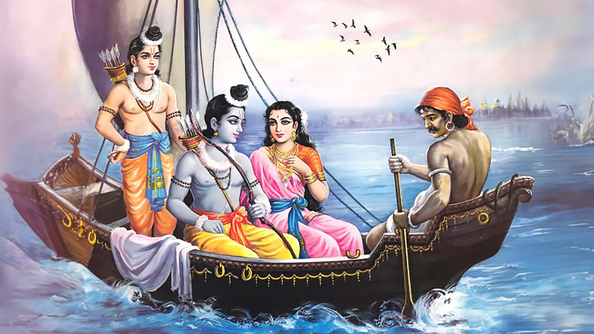 Kevat wants to spend more time with Ram - Ramayana Stories