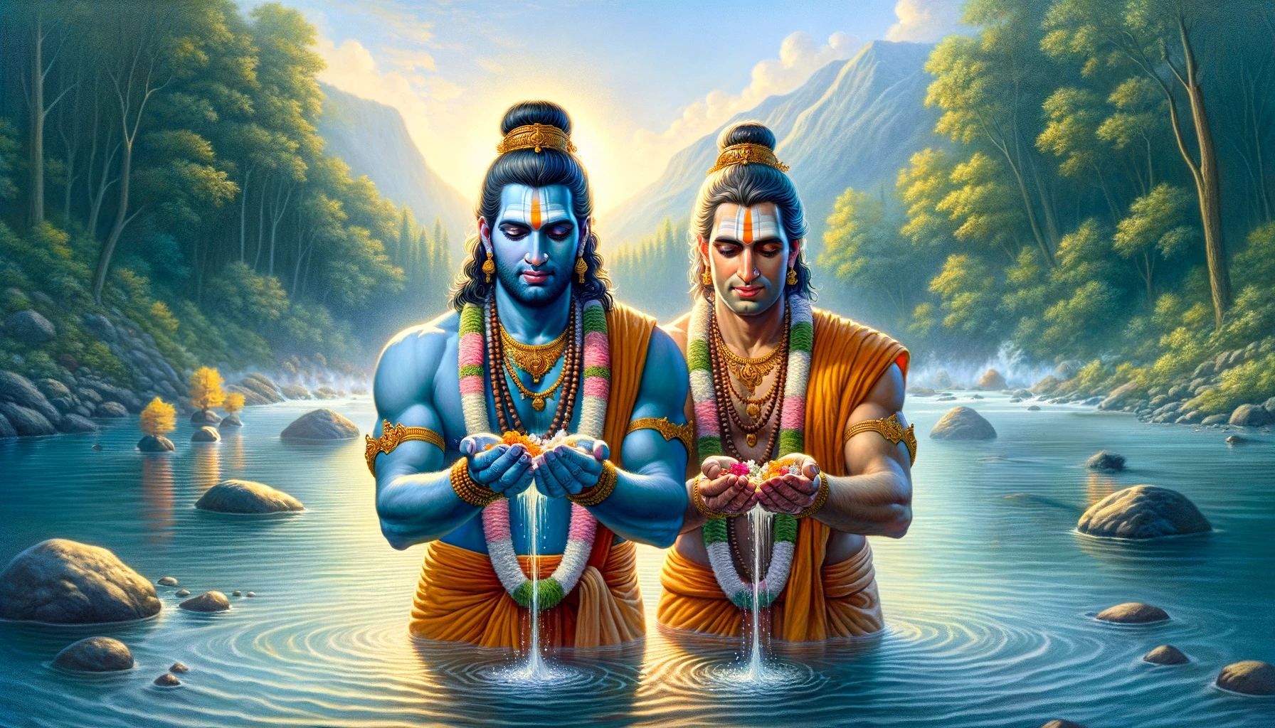 Kevat asks Ram to do Tarpan of ancestors - Ramayana Stories