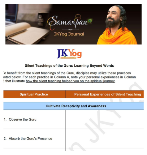 Tool to Record the Silent Teachings of the Guru