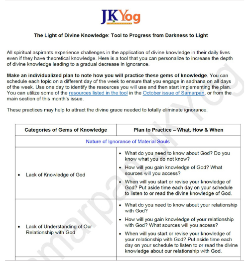 Image of Tool to Progress from Darkness to Light