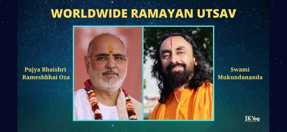 Pujya Bhaishri at JKYog Worldwide Ramayan Utsav