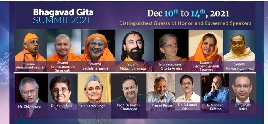 Renowned Speakers at JKYog Bhagavad Gita Summit