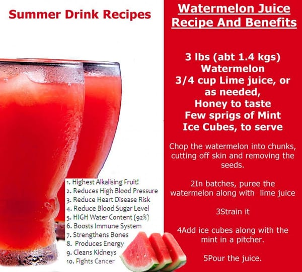 WATERMELON BENEFITS – SUMMERTIME