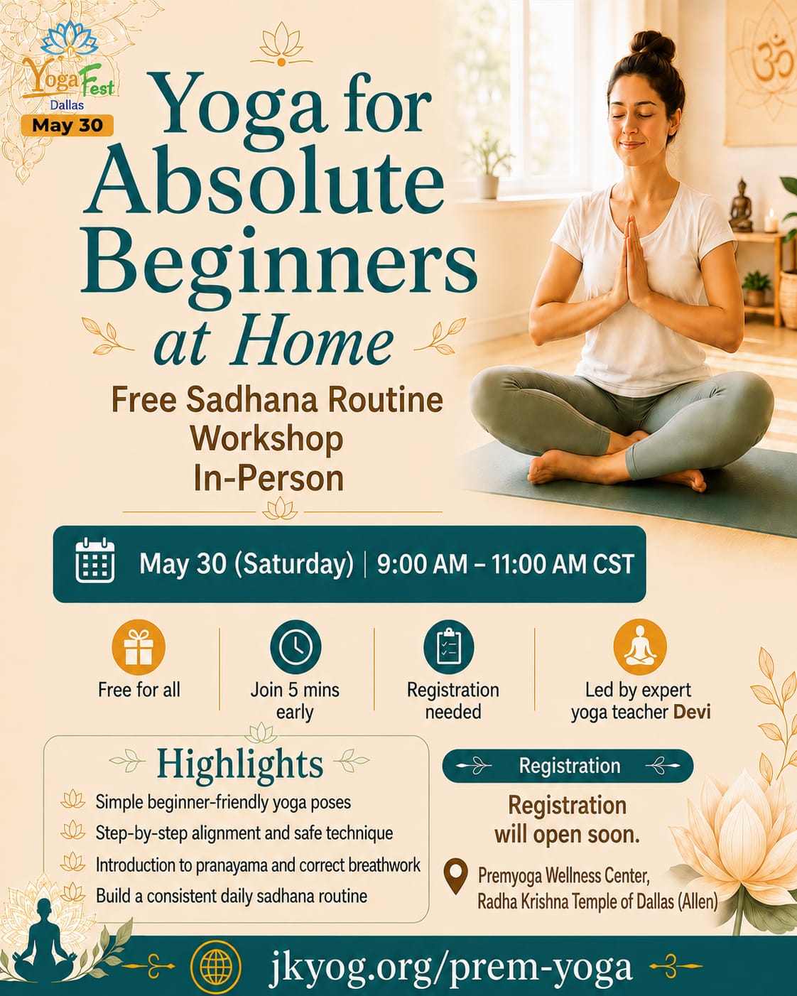 Yoga for Absolute Beginners at Home